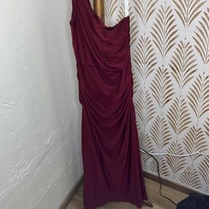 Burgundy dress